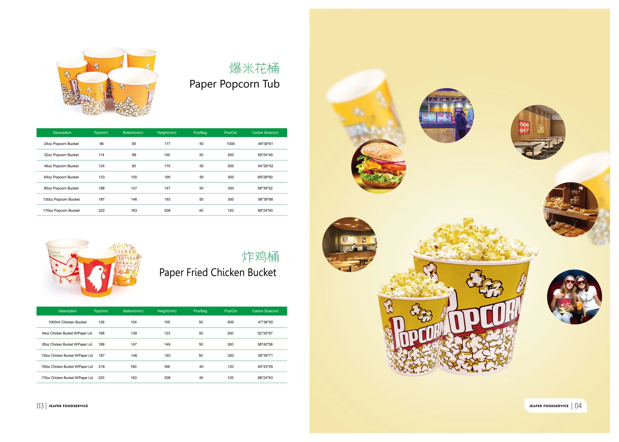Eco-friendly food packaging product displayed