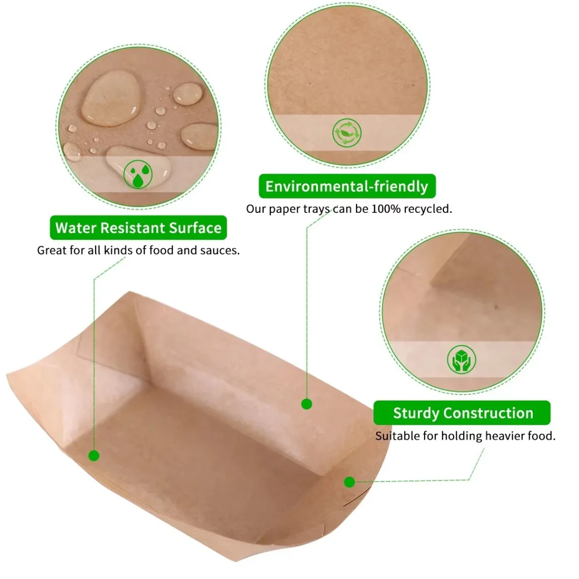 Compostable food container for sustainable dining