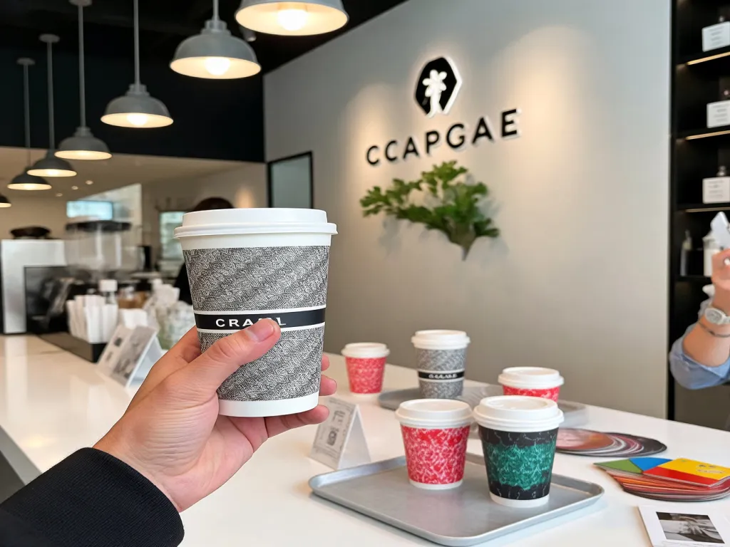 A unique design custom paper cup