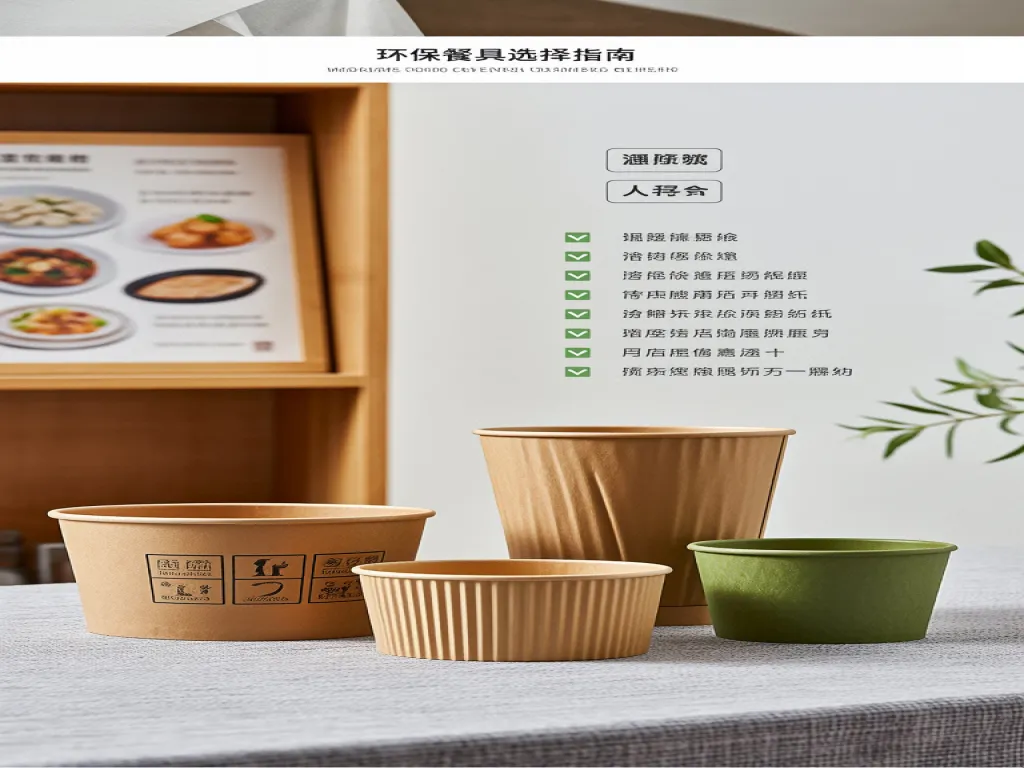A variety of eco-friendly paper soup bowls