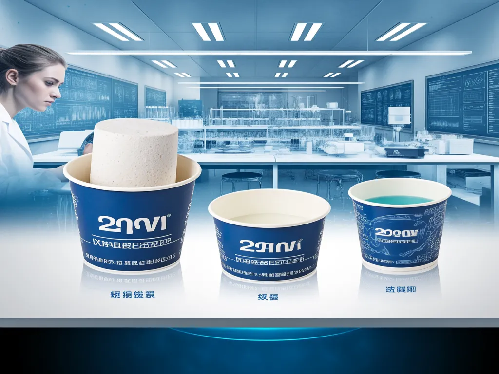20 oz paper bowls undergoing laboratory testing