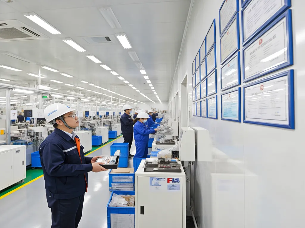Workers overseeing the manufacturing process of noodle boxes