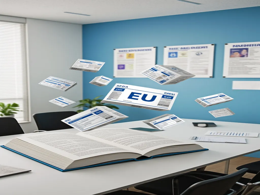EU regulations documents for 26 oz paper noodle boxes