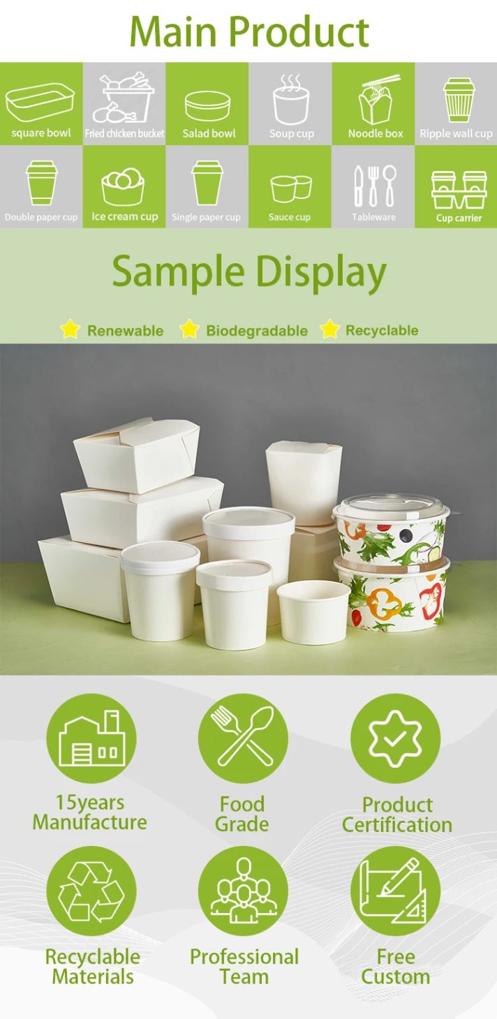 Sustainable dining packaging set